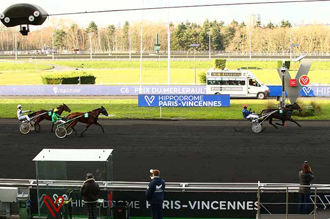 Photo d'arrivée de la course pmu PRIX DU MERLERAULT à PARIS-VINCENNES le Mercredi 30 décembre 2020