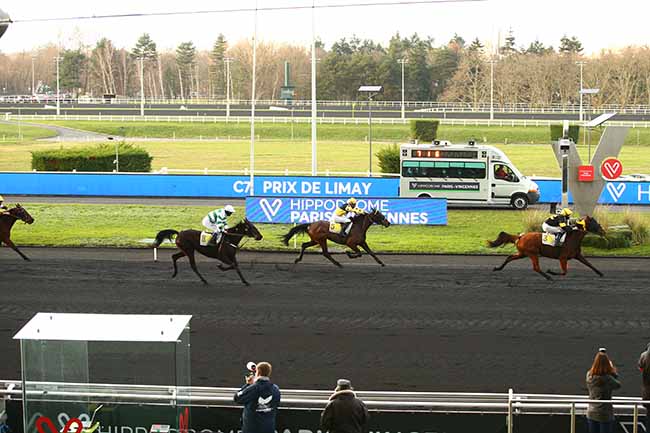 Photo d'arrivée de la course pmu PRIX DE LIMAY à PARIS-VINCENNES le Mercredi 30 décembre 2020