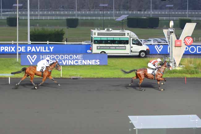 Photo d'arrivée de la course pmu PRIX DE PAVILLY à PARIS-VINCENNES le Mardi 5 janvier 2021