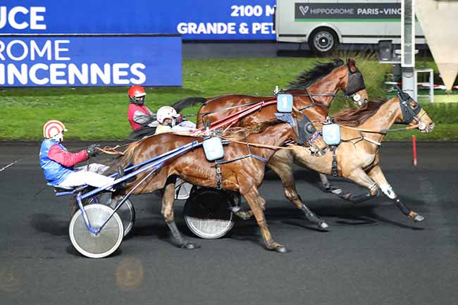 Photo d'arrivée de la course pmu PRIX DE LA BEAUCE à PARIS-VINCENNES le Samedi 23 janvier 2021
