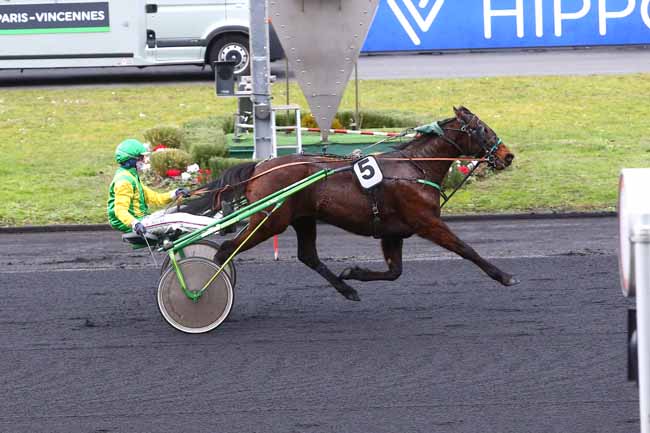 Photo d'arrivée de la course pmu PRIX DE MONS à PARIS-VINCENNES le Jeudi 28 janvier 2021