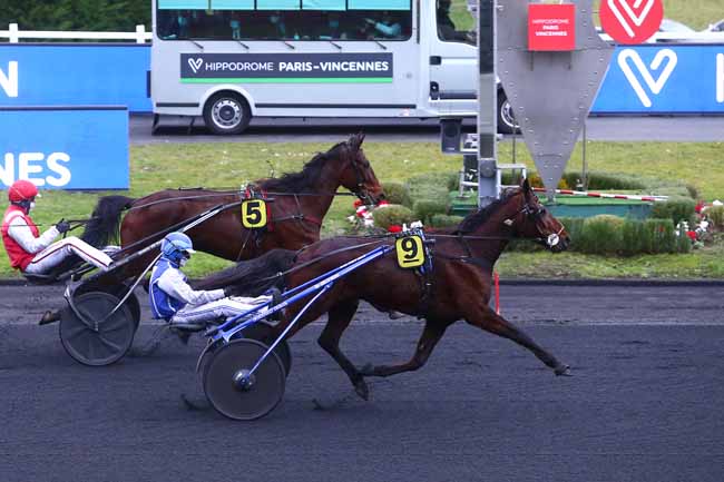Photo d'arrivée de la course pmu PRIX DE GELSENKIRCHEN à PARIS-VINCENNES le Jeudi 28 janvier 2021