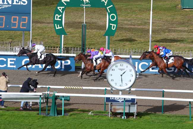 Photo d'arrivée de la course pmu PRIX DU ROND FILLE DE L'AIR à CHANTILLY le Vendredi 29 janvier 2021