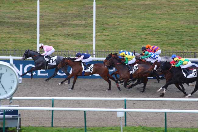 Photo d'arrivée de la course pmu PRIX DE LA FONTAINE SAINT-GERVAIS à CHANTILLY le Jeudi 4 février 2021