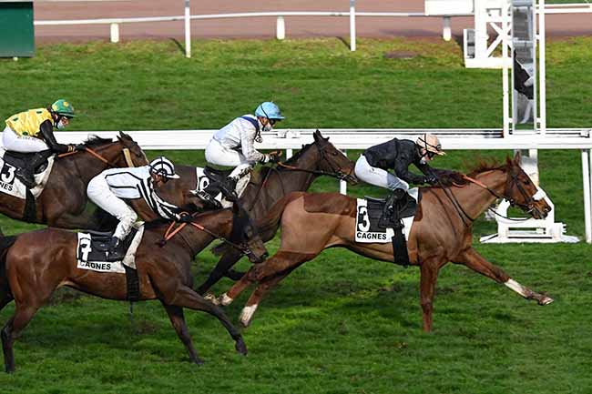 Photo d'arrivée de la course pmu PRIX DE VENCE à CAGNES-SUR-MER le Vendredi 12 février 2021