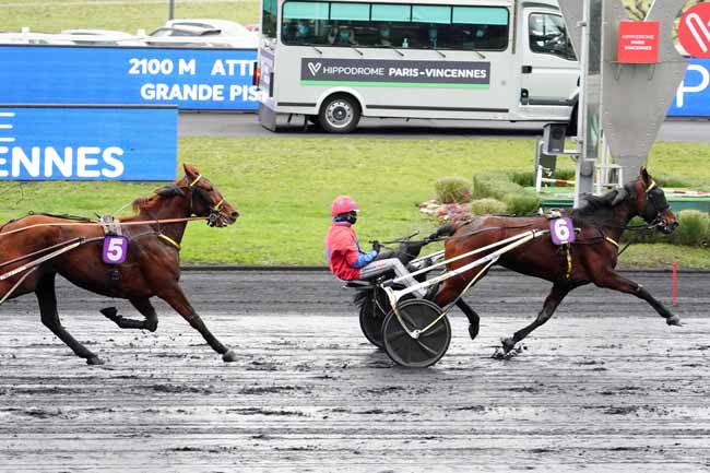 Photo d'arrivée de la course pmu PRIX DE DARNETAL à PARIS-VINCENNES le Lundi 15 février 2021