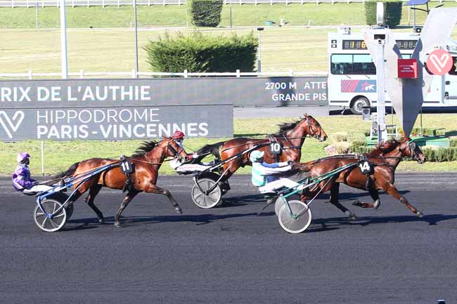 Photo d'arrivée de la course pmu PRIX DE L'AUTHIE à PARIS-VINCENNES le Dimanche 28 février 2021