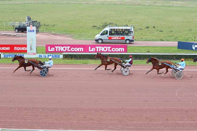 Photo d'arrivée de la course pmu PRIX DE CUSSY à CAEN le Lundi 8 mars 2021