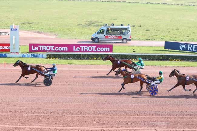 Photo d'arrivée de la course pmu PRIX DE TRUN à CAEN le Lundi 8 mars 2021