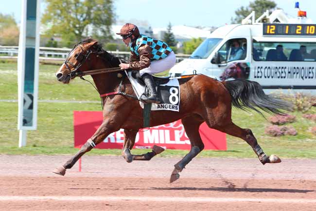 Photo d'arrivée de la course pmu PRIX FLORENCE LECELLIER à ANGERS le Mercredi 7 avril 2021