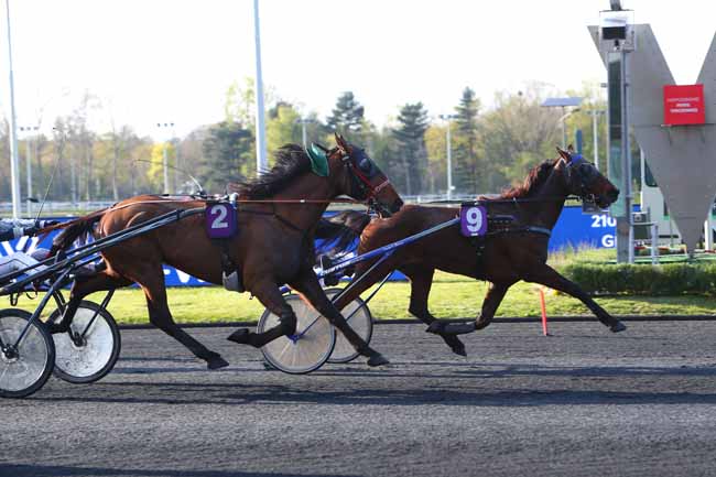 Photo d'arrivée de la course pmu PRIX ALBIREO à PARIS-VINCENNES le Mardi 13 avril 2021