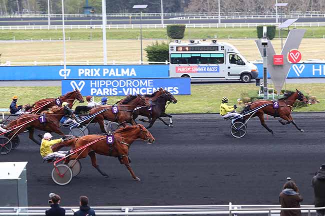 Photo d'arrivée de la course pmu PRIX PALMA à PARIS-VINCENNES le Vendredi 16 avril 2021