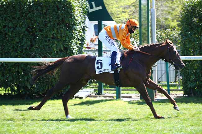 Photo d'arrivée de la course pmu PRIX SERVANNE à CHANTILLY le Lundi 26 avril 2021