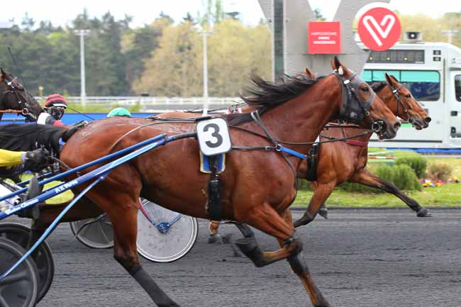 Photo d'arrivée de la course pmu PRIX SIRONE à PARIS-VINCENNES le Vendredi 30 avril 2021