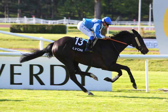 Photo d'arrivée de la course pmu PRIX DE L'ASSOCIATION DES PROPRIETAIRES DU CENTRE-EST à LYON-PARILLY le Samedi 8 mai 2021