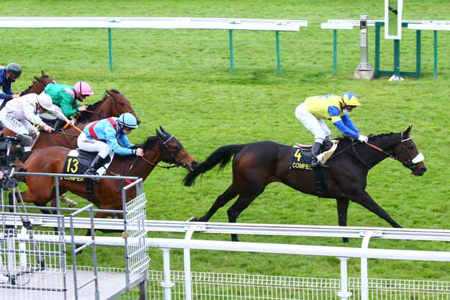 Photo d'arrivée de la course pmu PRIX DU PUITS D'ANTIN à COMPIEGNE le Mercredi 12 mai 2021