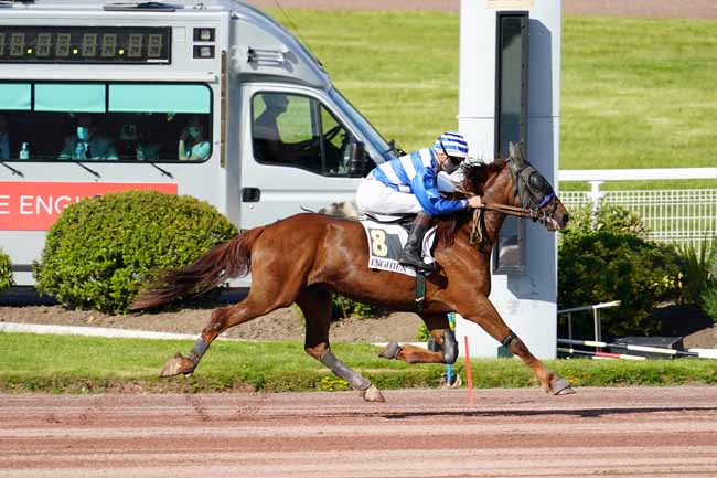 Photo d'arrivée de la course pmu PRIX DU PONT DU GARIGLIANO à ENGHIEN le Samedi 29 mai 2021
