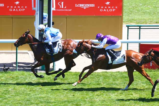 Photo d'arrivée de la course pmu PRIX DE LA GRANDE ARCHE à LONGCHAMP le Dimanche 30 mai 2021