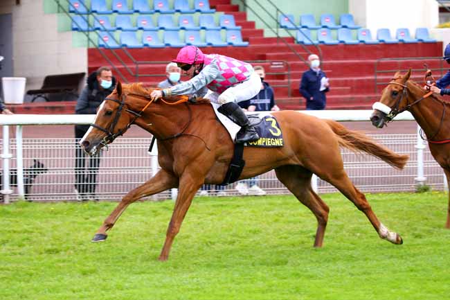 Photo d'arrivée de la course pmu PRIX DU MONT SAINT-MARD à COMPIEGNE le Vendredi 4 juin 2021