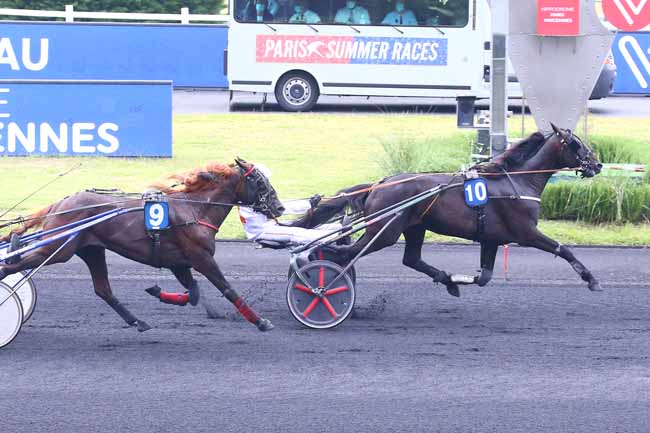 Photo d'arrivée de la course pmu PRIX DE CONCARNEAU à PARIS-VINCENNES le Samedi 12 juin 2021