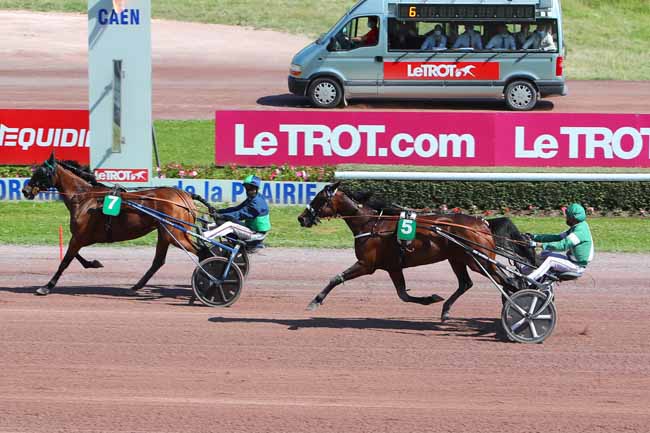Photo d'arrivée de la course pmu PRIX DE FLEURY-SUR-ORNE à CAEN le Lundi 14 juin 2021