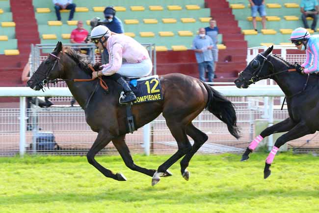 Photo d'arrivée de la course pmu PRIX DE FRESNOY-LA-RIVIERE à COMPIEGNE le Vendredi 2 juillet 2021
