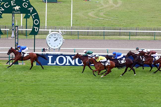 Photo d'arrivée de la course pmu PRIX DE LA BUTTE BLANCHE à CHANTILLY le Mercredi 7 juillet 2021