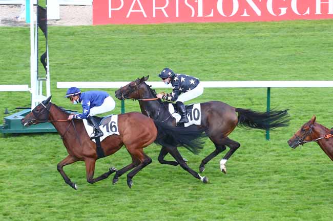 Photo d'arrivée de la course pmu PRIX DU GRAND TRIANON à LONGCHAMP le Jeudi 8 juillet 2021