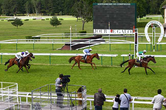 Photo d'arrivée de la course pmu PRIX D'AIGUISY à COMPIEGNE le Samedi 10 juillet 2021