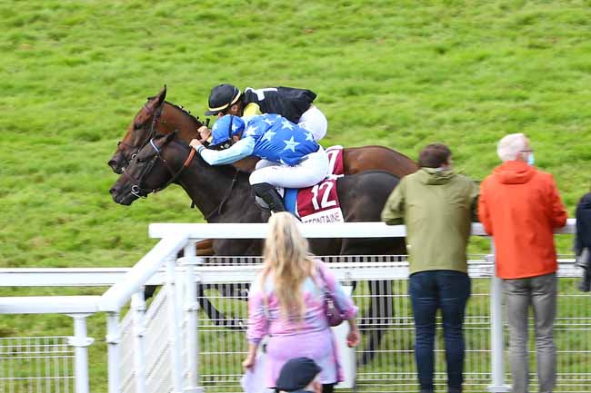 Photo d'arrivée de la course pmu PRIX GROUPE CARRUS (PRIX DES ENCLOS) à CLAIREFONTAINE le Vendredi 6 août 2021