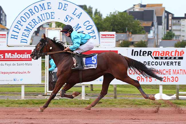 Photo d'arrivée de la course pmu PRIX JACQUES GIBOIRE à SAINT MALO le Mercredi 11 août 2021