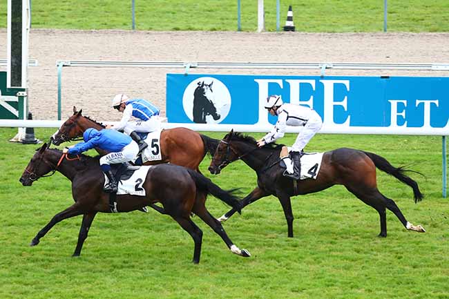 Photo d'arrivée de la course pmu PRIX DU CALVADOS à DEAUVILLE le Samedi 21 août 2021