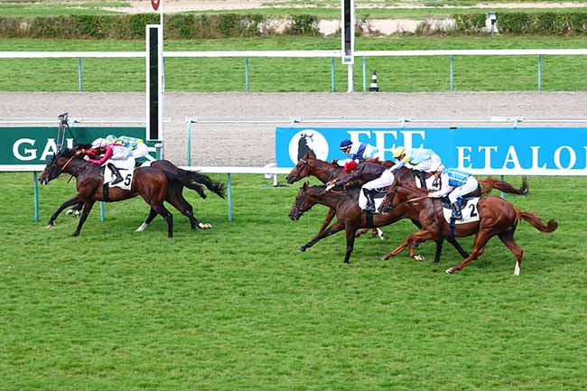 Photo d'arrivée de la course pmu PRIX DAPHNIS à DEAUVILLE le Samedi 21 août 2021