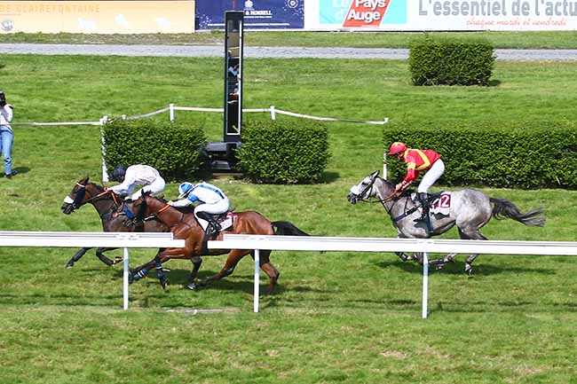 Photo d'arrivée de la course pmu PRIX D'ORNANO-VALENTI (PRIX DES LAVATERES) à CLAIREFONTAINE le Lundi 23 août 2021