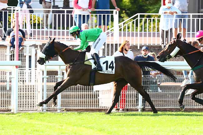 Photo d'arrivée de la course pmu PRIX MORTEMART à AUTEUIL le Mercredi 1 septembre 2021