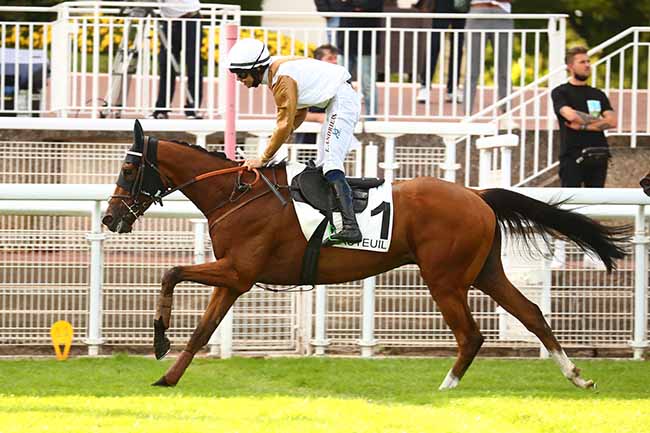 Photo d'arrivée de la course pmu PRIX DE LA PORTE DE PASSY à AUTEUIL le Mercredi 1 septembre 2021