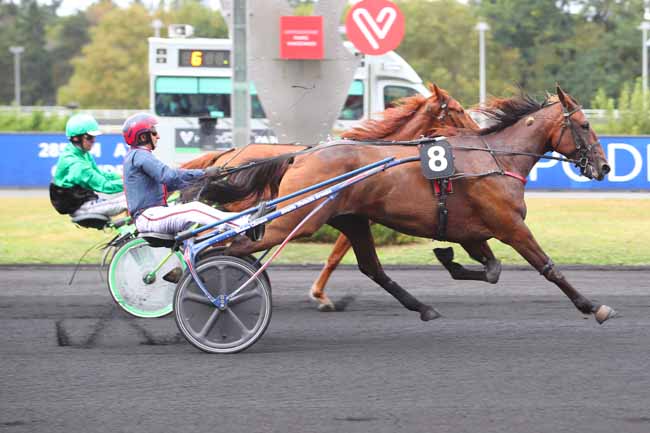 Photo d'arrivée de la course pmu PRIX DU MONT-SAINT-MICHEL à PARIS-VINCENNES le Samedi 11 septembre 2021