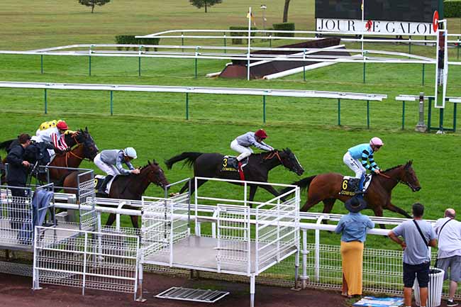 Photo d'arrivée de la course pmu PRIX DU FRANCPORT à COMPIEGNE le Mercredi 15 septembre 2021