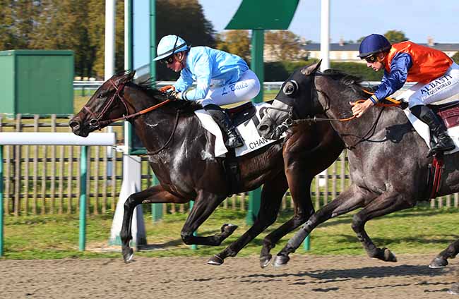 Photo d'arrivée de la course pmu PRIX DE LA BERGENRIE à CHANTILLY le Vendredi 24 septembre 2021
