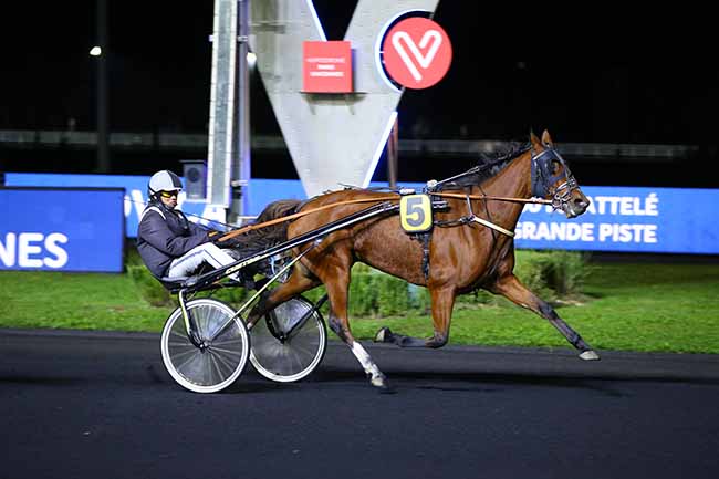 Photo d'arrivée de la course pmu PRIX LUDOVICA à PARIS-VINCENNES le Vendredi 8 octobre 2021