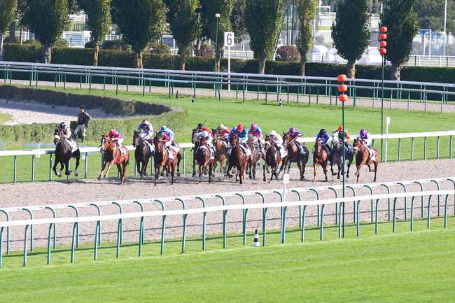 Photo d'arrivée de la course pmu PRIX DU MARAIS VERNIER à DEAUVILLE le Mardi 19 octobre 2021
