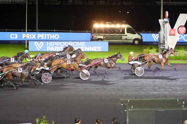 Photo d'arrivée de la course pmu PRIX PEITHO à PARIS-VINCENNES le Vendredi 29 octobre 2021