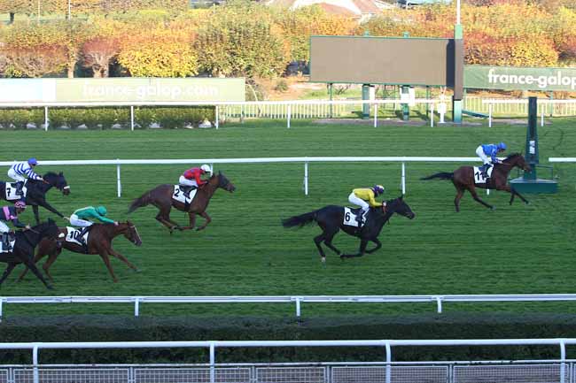 Photo d'arrivée de la course pmu PRIX DE SAINT-MARTIN-DU-CHENE à SAINT CLOUD le Mercredi 10 novembre 2021