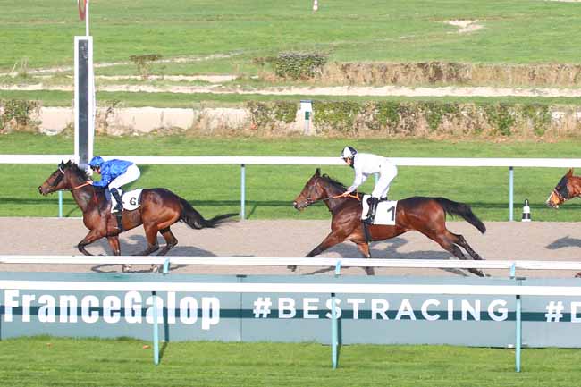 Photo d'arrivée de la course pmu PRIX DE LA PIGEONNIERE à DEAUVILLE le Mercredi 24 novembre 2021