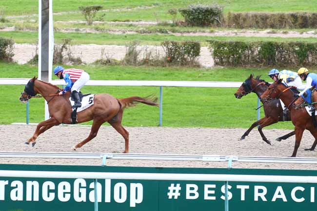 Photo d'arrivée de la course pmu PRIX DE JUNO BEACH à DEAUVILLE le Mardi 30 novembre 2021