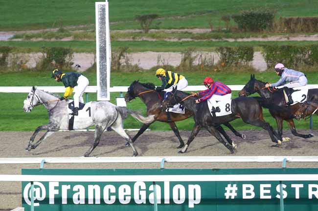 Photo d'arrivée de la course pmu PRIX DE SOIGNOLLES à DEAUVILLE le Mercredi 1 décembre 2021