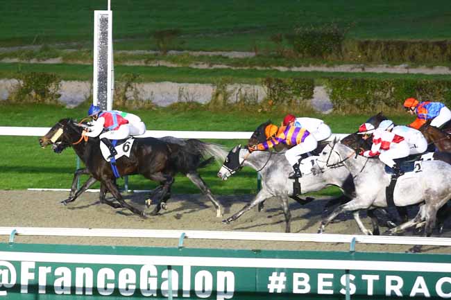 Photo d'arrivée de la course pmu PRIX DU MANOIR DE PRETOT à DEAUVILLE le Mercredi 1 décembre 2021