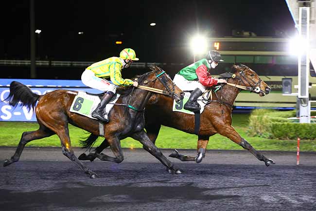 Photo d'arrivée de la course pmu PRIX DE GRENOBLE à PARIS-VINCENNES le Mercredi 1 décembre 2021
