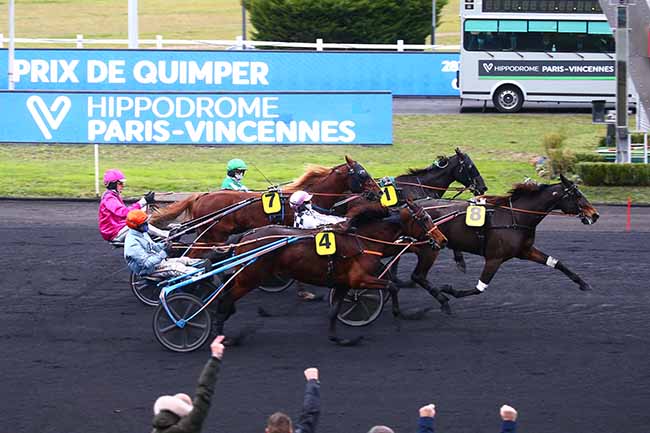 Photo d'arrivée de la course pmu PRIX DE QUIMPER à PARIS-VINCENNES le Jeudi 2 décembre 2021