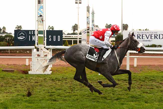 Photo d'arrivée de la course pmu PRIX DE GLASGOW à CAGNES-SUR-MER le Mardi 21 décembre 2021